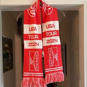 Arsenal FC Red and White USA Tour 2024 Scarf